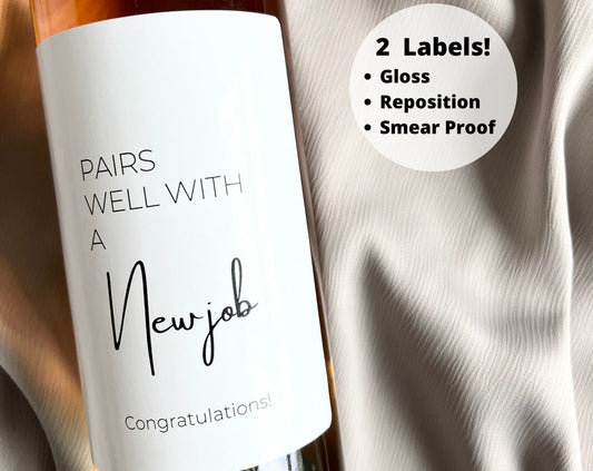 New Job Wine Label