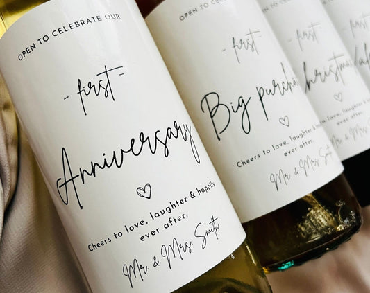 Marriage Firsts Wine Label